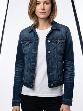 Calvin Klein Dark Blue Denim Trucker Jacket